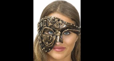 Sexy goudkleurig Steampunk masker voor volwassenen - Verkleedmasker
