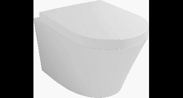 Wiesbaden Vesta Wandcloset - 52 cm - Met soft-close WC-bril - Wit