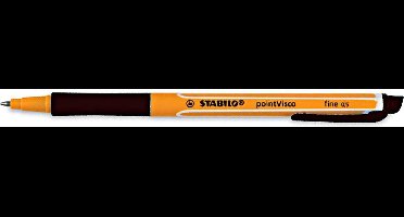 STABILO pointVisco - Rollerball - Gel Inkt - Medium 0,5 mm - Zwart - per stuk
