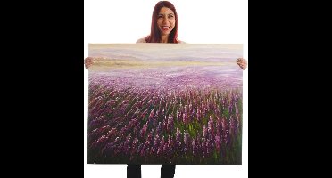 Handgeschilderde Olieverf schilderij Bloemen