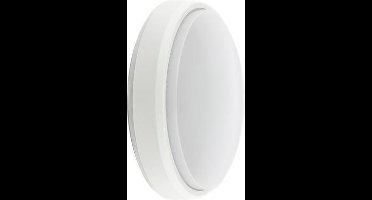 Groenovatie LED Wandlamp - 12W - Rond - Ø175x60 mm - Waterdicht IP54 - Warm Wit - Wit