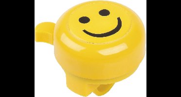 M-wave Stalen Fietsbel 3d Afbeelding Smiley Geel