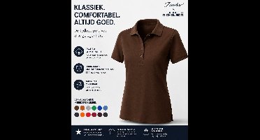 James and Nicholson Vrouwen/dames Basic Polo (Bruin)