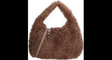 Beagles El Rio Handtas - Schoudertas - Fluffy Tas - Verstelbare Schouderband - Dames - Taupe