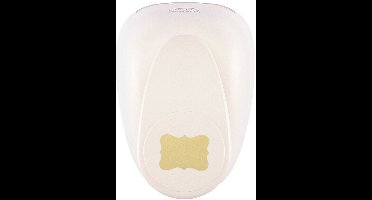 Vaessen Creative Pons - Figuurpons - Sierlijk Label - 4,8 x 6,6 cm