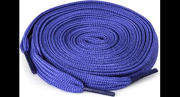 Scoby - Schoenveters - Platte veters - Shoelaces - Sneaker veters - Mode accessoire - 100 cm - Blauw