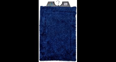 Wicotex - Badmat Donkerblauw - Badmat - Antislip onderkant - Afmeting 60x90cm