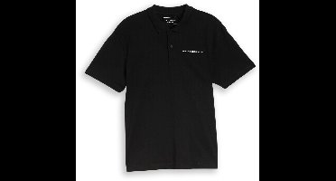 Tom Tailor Denim - Relaxed fit poloshirt van katoen - Maat XL - Black