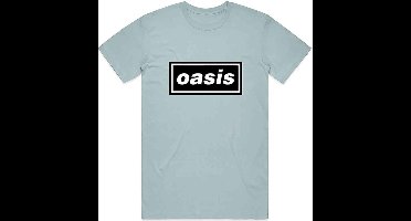 Oasis - Decca Logo Heren T-shirt - L - Blauw