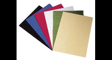 Schutbladen lederlook 250gr. - A4 - ivoor - 100 stuks