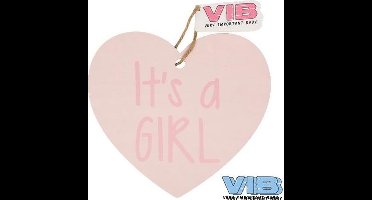 VIB - Kasthanger - Houten Hart - Roze
