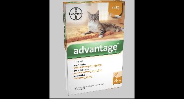 Advantage 40 Vlooiendruppels Kat tot 4 kg - 4 Pipetten