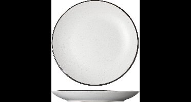 Cosy&Trendy Speckle White Dessertbord - Ø 19.5 cm x 2.5 cm - Set-6