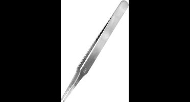 Model Craft Hobbypincet - PTW2185/2A Flat Rounded Stainless Steel Tweezers (120mm) Gereedschap