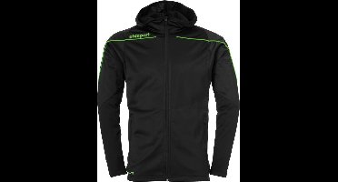 Uhlsport Stream 22 Trainingsjas Met Capuchon Kind Zwart-Fluor Groen Maat 116