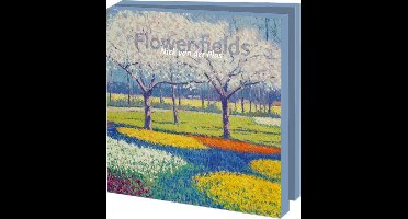 Kaartenmapje met env, vierkant: Flowers fields, Niek van der plas