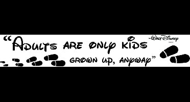 Komar Muursticker "Disney Adults are Only Kids"