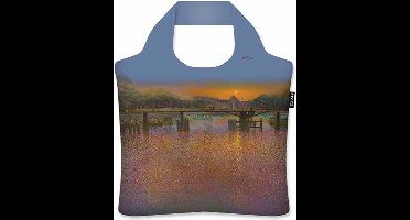 Ecozz tas - Lover's Bridge - Ton Dubbeldam - met rits - 46x41 cm