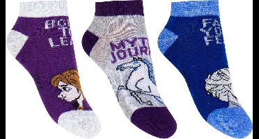 Disney Frozen Sneaker Sokken 3-Pack maat 23-26