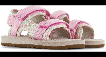 Shoesme Bloemenprint Lichtgewicht Sandaal - Sandalen Kind - Meisjes - Pink Flower - Spandex - Maat 26