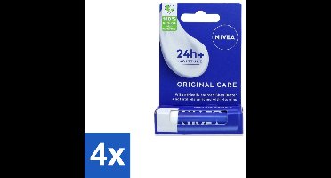 Nivea – Lippenbalsem – Original - Voordeelverpakking - 4 stuks