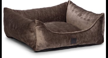 Designed by Lotte Soft Essence - Orthopedische Hondenmand - Mokka - 65x60x24 cm