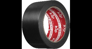Kip 3815-85 PVC beschermtape 50 mm x 33 m zwart / bestand tegen water, zuren, basen, oliën, enz. / UV-bestendig / kleeflaag van natuurrubber / zachte en duurzame PVC-folie