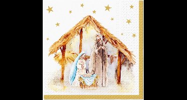 Lunch servetten Holy Family Blessing - PAW Decor - 33x33 cm