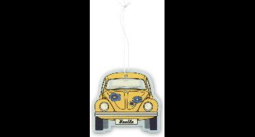 BRISA VW Collection - Volkswagen luchtverfrisser, geurverspreider, geurboom voor in de auto/auto met VW Kever/Beetle-motief (Kokosnoot)