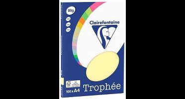 Clairefontaine Trophée - Kopieerpapier- A4 80 gram - Geel - 100 vellen