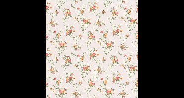 Dollhouse 3 Georgiana Tr. oranje/rd behang (vlakvinyl, beige)