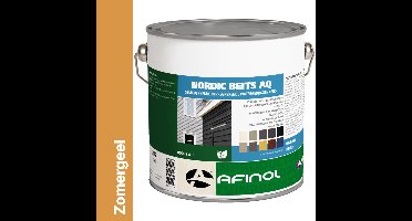 Afinol nordic beits AQ zomergeel - 2,5 liter