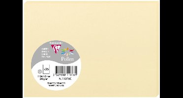 Clairefontaine Pollen - Kaart - 110x155mm - C6 - Chamois - 25 stuks