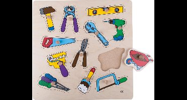 Inlegpuzzel Gereedschap 34x34cm 12 stukjes - Educo