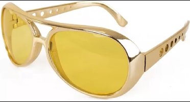 Elvis bril goud
