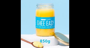Ghee Easy Bio Ghee 850g - Zuivere Geklaarde Boter - 100% Biologisch - Perfect voor Paleo en Keto - Vrij van Gluten en Lactose - Ayurveda