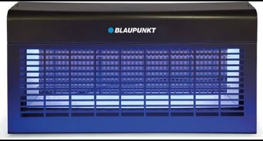 Blaupunkt Insectenverdelger, elektrisch, uv-led, spanningsrooster 4000 V, uitneembare opvangbak, veiligheidssensor, 250 m², grijs