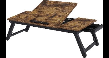 Hoppa! Laptop Desk - Bruin/Zwart - Bamboe/MDF - 71x35x23