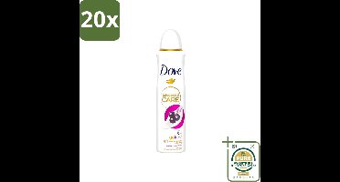 20 x Dove - Deospray - Acai Bes & Waterlelie - 150 ml - Wasstrips - Acai Bes & Waterlelie Deospray - Deospray Oksels - Geur Van Acai Bessen - Geur Van Waterlelie - Transpiratie Bescherming
