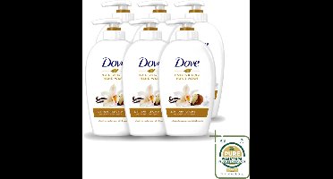 6 x Dove - Handzeep - Pampering Care - Verzachtend - 250 ml - Wasstrips - Handzeep - Shea Butter - Hydraterende Handzeep - Verzorgende Handzeep - Kalmerende Handzeep