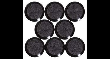 MAUL Magneet MAULpro rond 8 stuks 0,17 kg kunststof Ferriet bruchsicher erodiert lackiert Ø 1.5 x 0.75 cm zwart