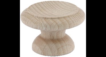 Starx Knop Rond Hol - Meubelknop van Beuken Hout - Diameter 40 mm - Opbouwmontage - Geschikt voor Kasten en Laden - Kleur Bruin - Inclusief 2 Jaar Garantie op dit Product