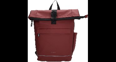 Beagles Bicycle Originals Fietstas - Rugzak - 15,6 inch Laptopvak - Rugzak - Laptoptas -Waterafstotend - Bagagedrager - Reflecterend - Bordeaux Rood