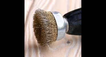 Messing Draadborstel met Schacht 40mm voor Boormachine
