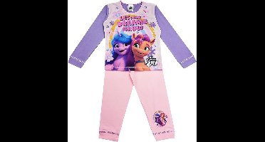 My Little Pony Meisjes Pyjama - Paars/Roze - Let Your Dreams Grow - Tweedelig - Maat 98/104