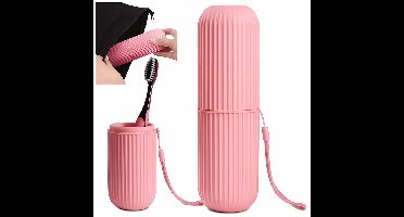 Reis Tandenborstel & Tandpasta Houder - Roze Organizer