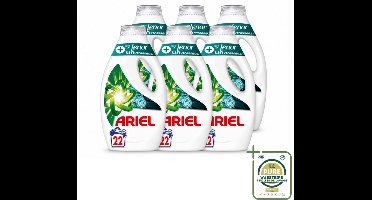 6 x Ariel – +Touch van Lenor Unstoppables – Vloeibaar Wasmiddel – 990 ml - Wasstrips - Vloeibaar Wasmiddel - Krachtige Reiniging - Frisheid - Vlekverwijdering - Kleding Reinigen