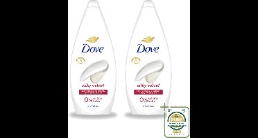 2 x Dove Douchecrème - Silky Velvet - 720 ml - Wasstrips - Douchegel - Zijdezachte Huid - Droge Huid Verzorging - Mild Reinigen - Huid Verzorging