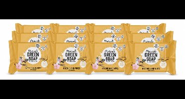 12 x Marcel's Green Soap - Hand doekjes - Vanille & Cherry Blossom - Mild & handig - 15 Doekjes - Voordeelverpakking - 12 stuks