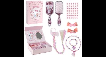 Hello Kitty Beautyset Meisjes - Sieradenset - Meisjes Cadeau - Haaraccessoires en Sieraden